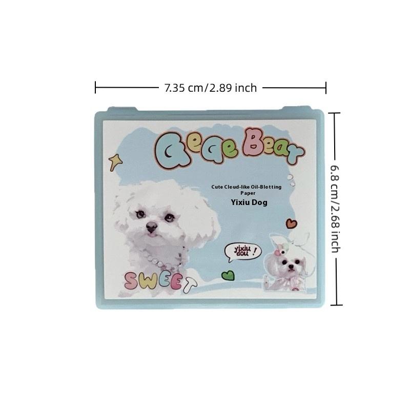 100Sheets Oil Blotting Papers With Case And Makeup Puff Oil Absorbing Sheets Bamboo Charcoal Face Oil Blotting Sheets For Makeup