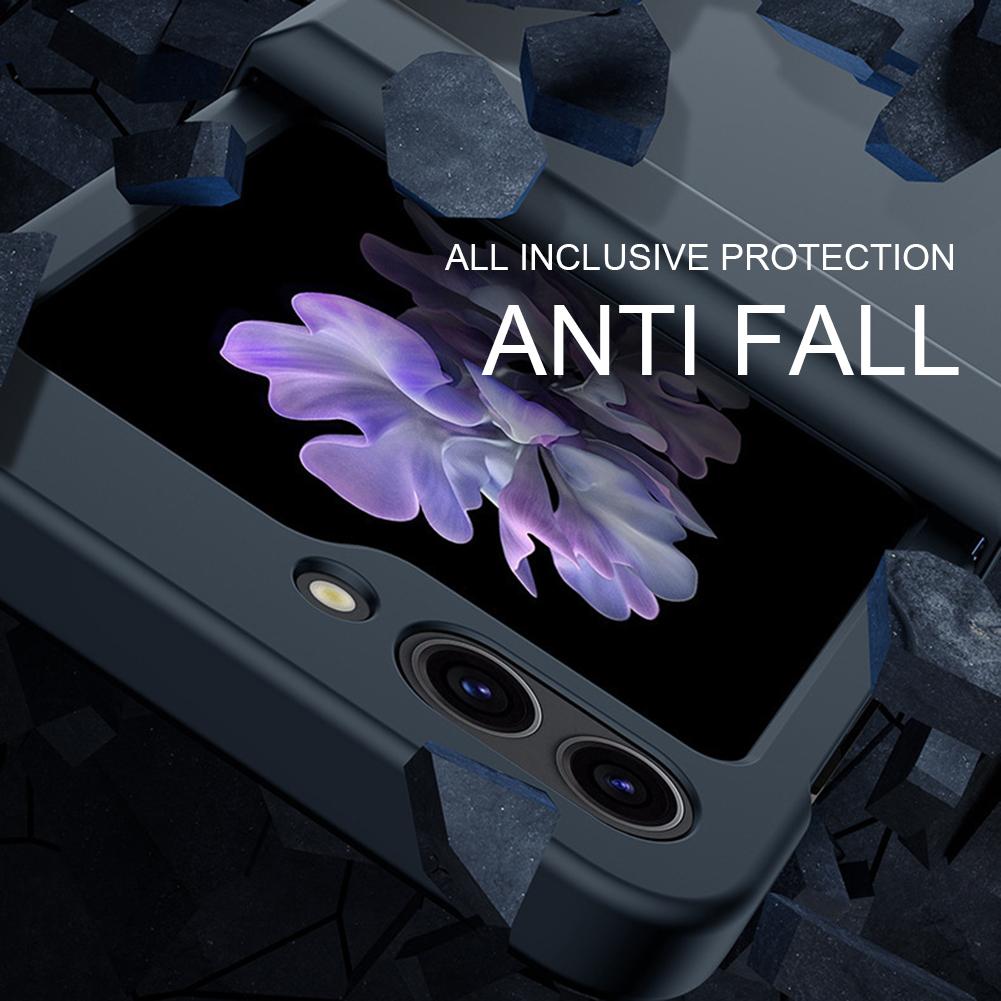 Etui na telefon komórkowy PC Ultra cienkie, jednokolorowe etui na telefon z ochroną zawiasu, części zamienne do Samsung Galaxy Z Flip 5
