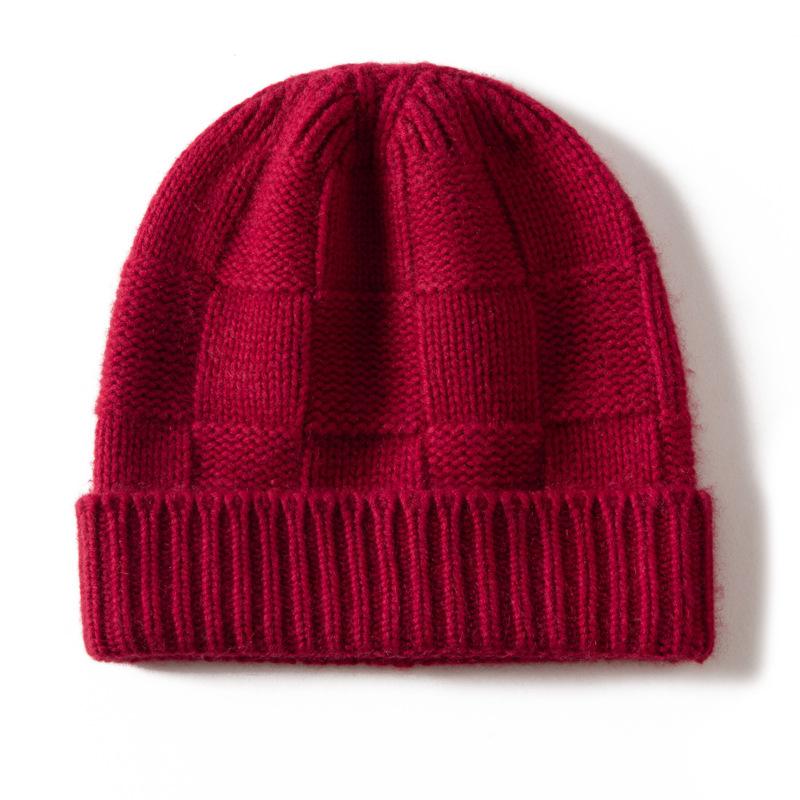Cashmere Thickened Versatile Warm Ear Protector Minimalist Wind Cold Hat Fleece Hat Knitted Hat Men and Women