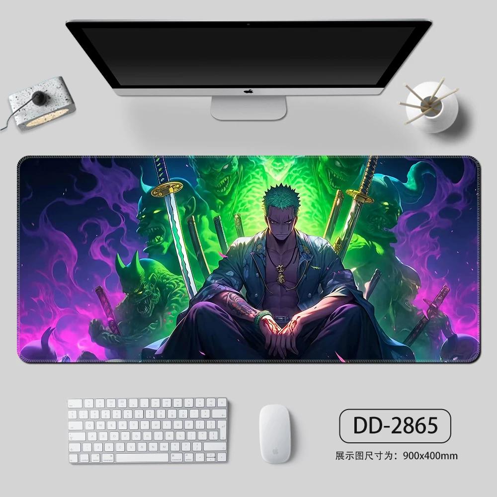 High Definition ONE PIECE Mouse Pad Oversize Boy Hot Blood Animation E-sports Keyboard Pad  Monkey D. Luffy Roronoa Zoro Computer Table Mat Animation