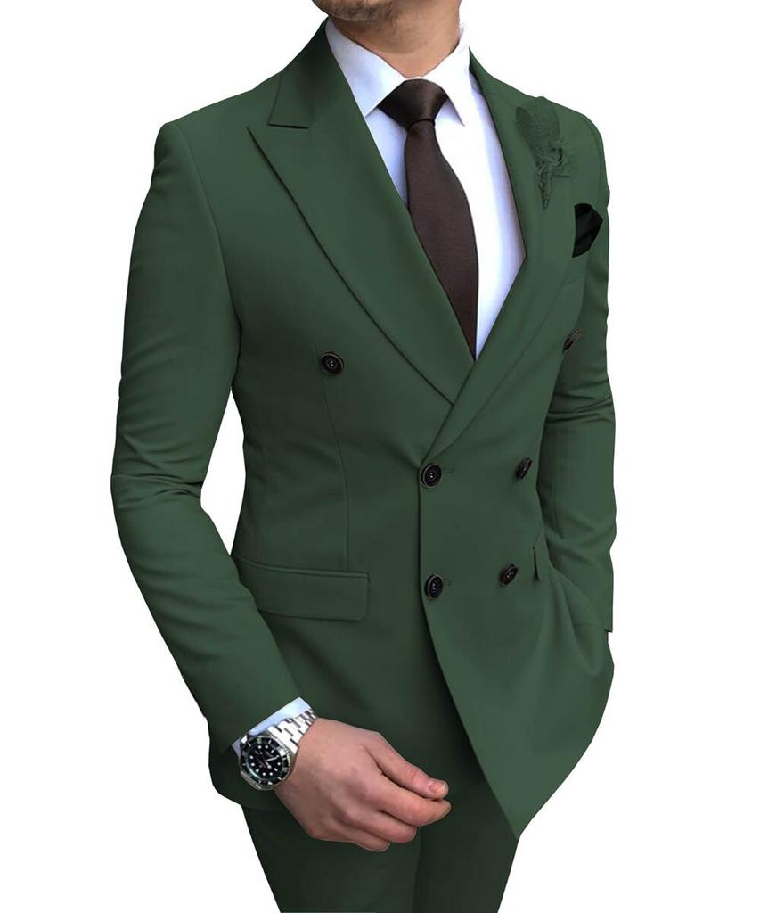 notch lapel double breasted suit