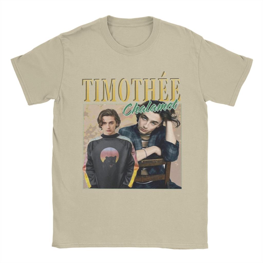 Timothee Chalamet Actor TShirts Unisex Crazy Cotton Tees Crewneck Short Sleeve T Shirt Plus Size Clothing