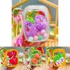 Jinnew Scream Adorable Vegetable Keychain Set Cute Plush Food Pendant Gifts
