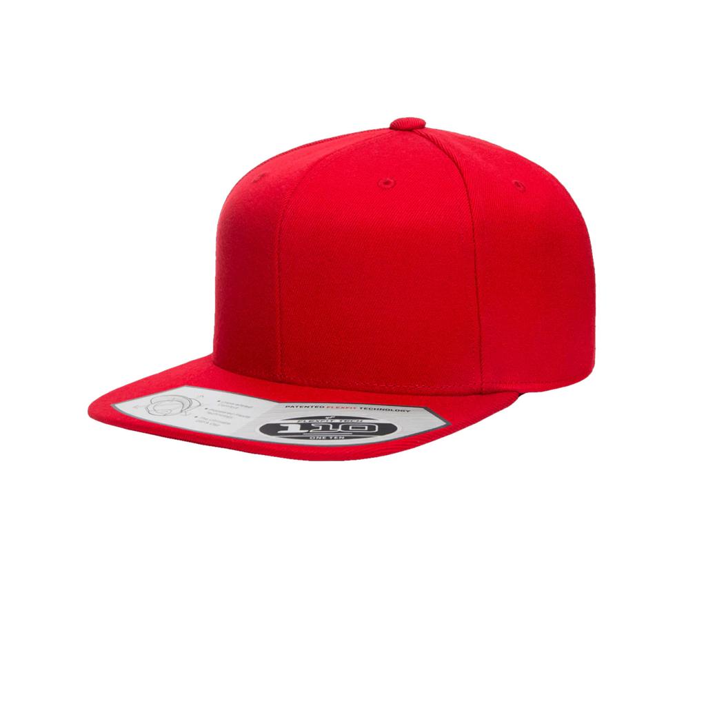 Yupoong Flexfit Unisex 110 Plain Fitted Snapback Cap