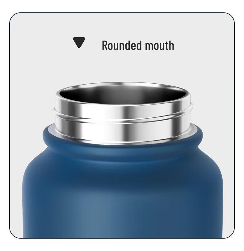 High-Value 316 Stainless Steel Macaron Thermos Bottle with Lanyard - Stylish, Portable, Insulated Sports Water Bottle