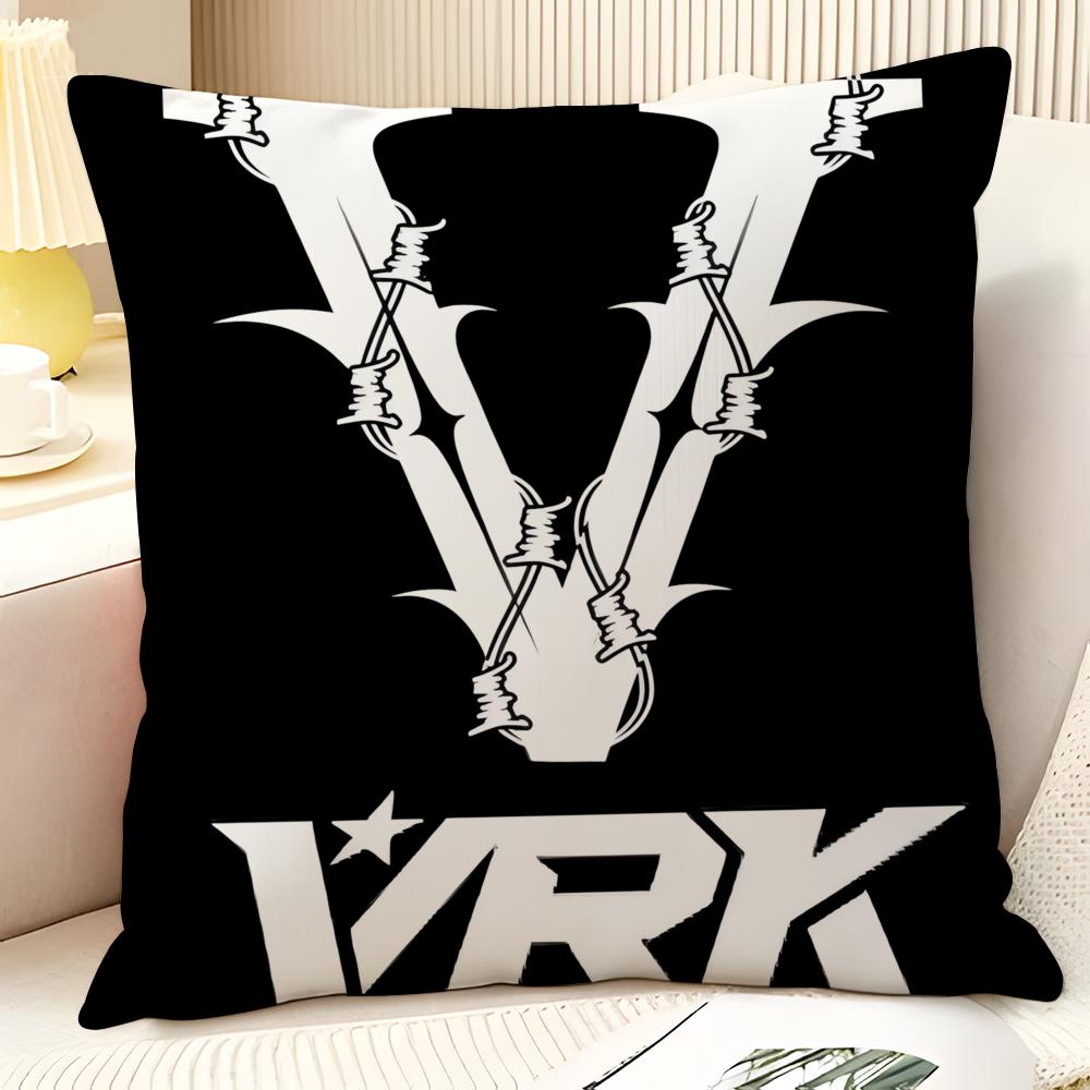 Popular Stylish V-Vrunk-S Pillow Case Natural Linen Organic Fabric Double-Sided Printing Sofa Home Decor Gift Pillow Case
