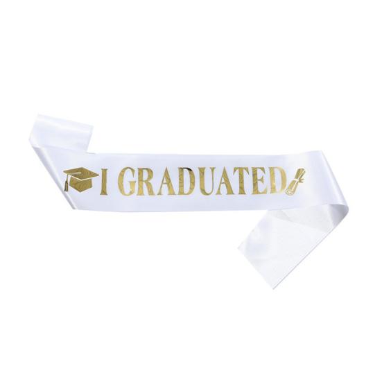 Graduation Sash Class of 2026 Grad Honor Sash I Graduated Satin Sash for Congrats Graduates Party Supplies