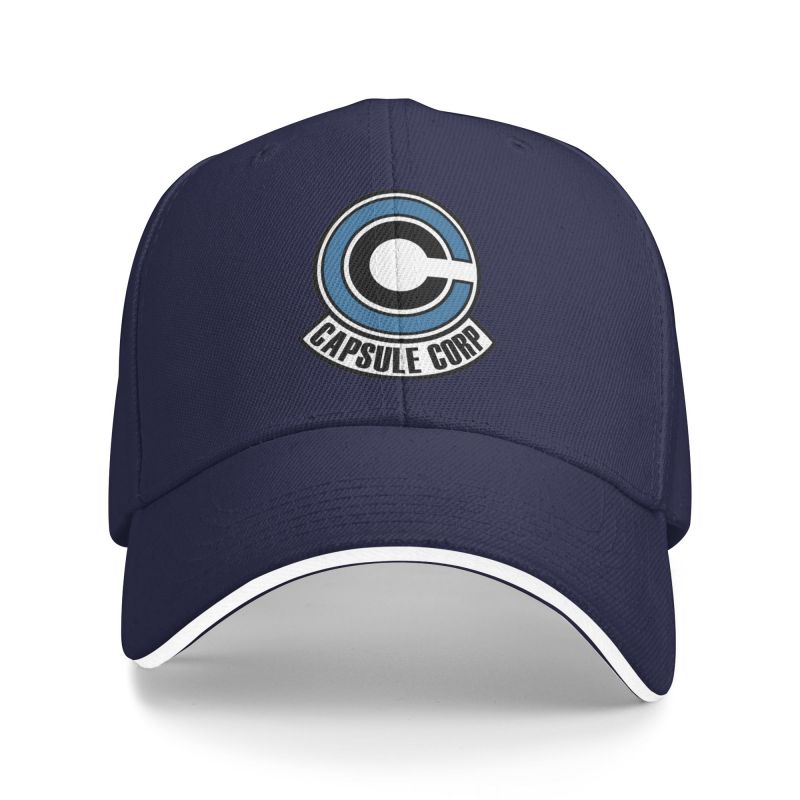 Capsule Corp Print Baseball Cap Daily Casual Sandwich Cap Unisex Sun Protection Bucket Hats Snapback Hat Dad Hats Casquette