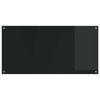 Kitchen Splashback Black 120 x 60 cm Tempered Glass