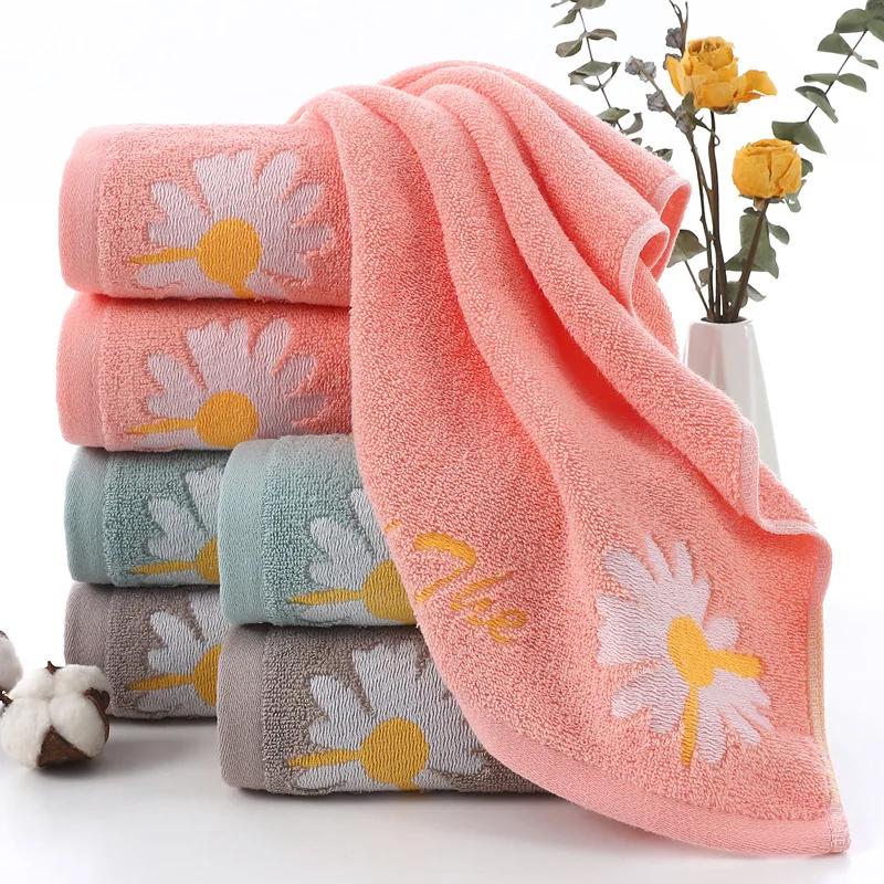Soft Cotton Baby Towels Flower Children Bath Towel Newborns Handkerchief Bathing Face Washcloth Towels for Kids Adults 74x33cm