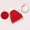 Fluffy Fur Ball Baby Beanie Winter Warm Kids Skullies Cap 2-6year Children Woolen Crochet Bonnet Solid Color Toddler Knitted Hat