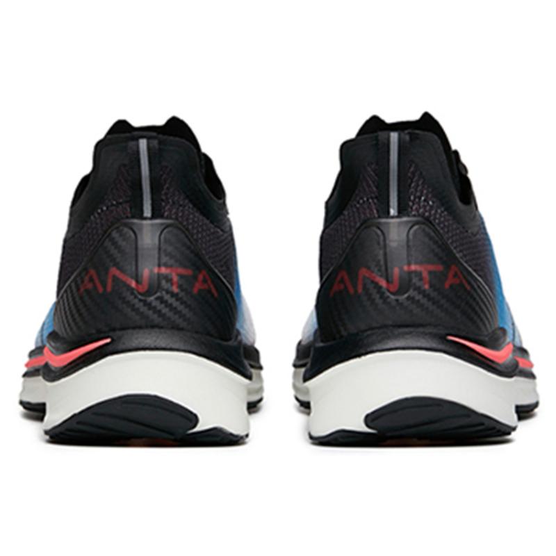 Anta MACH Mach 1.0 Cushioning Anti-Slip And Wear-Resistant Low-Top Running Shoes Men's White Blue Black Sneakers