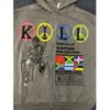Spring and Autumn Y2K Fashion Loose Zipper Hoodie Street Harajuku Wild Cartoon Letter Printed Coat