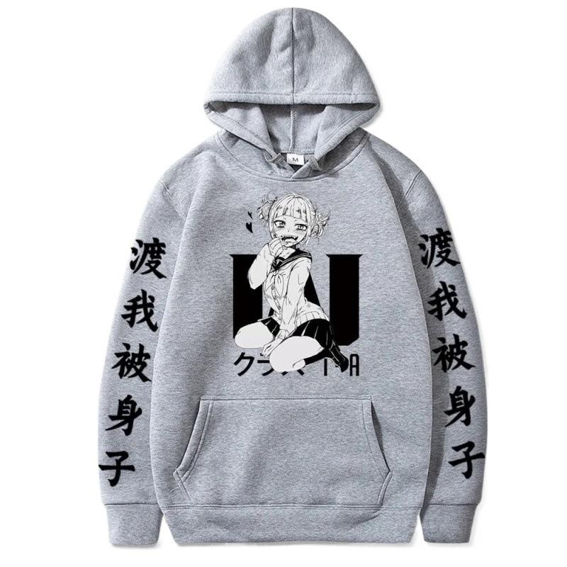 Himiko Toga Japanese Animation Hoodies Women Men Long Sleeve Hooded Sweatshirts Unisex Cool Y2K Street Clothing