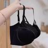 French pure desire satin underwear women's small breasts gathered without steel rings Thin comfortable and breathable support Anti-sagging bra cover