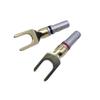 Gold-Plated Speaker Wire Connectors: Y-Type & U-Type Banana Plugs, No Logo