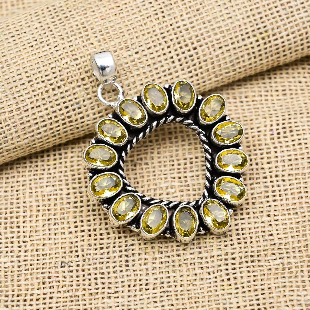 Citrine Gemstone 925 Sterling Silver Handmade Wedding Earrings Jewelry For Thanksgiving