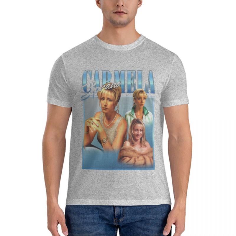 summer men tshirt brand top CARMELA SOPRANO Essential TShirt black tshirts for men oversized t shirt mens clothes S