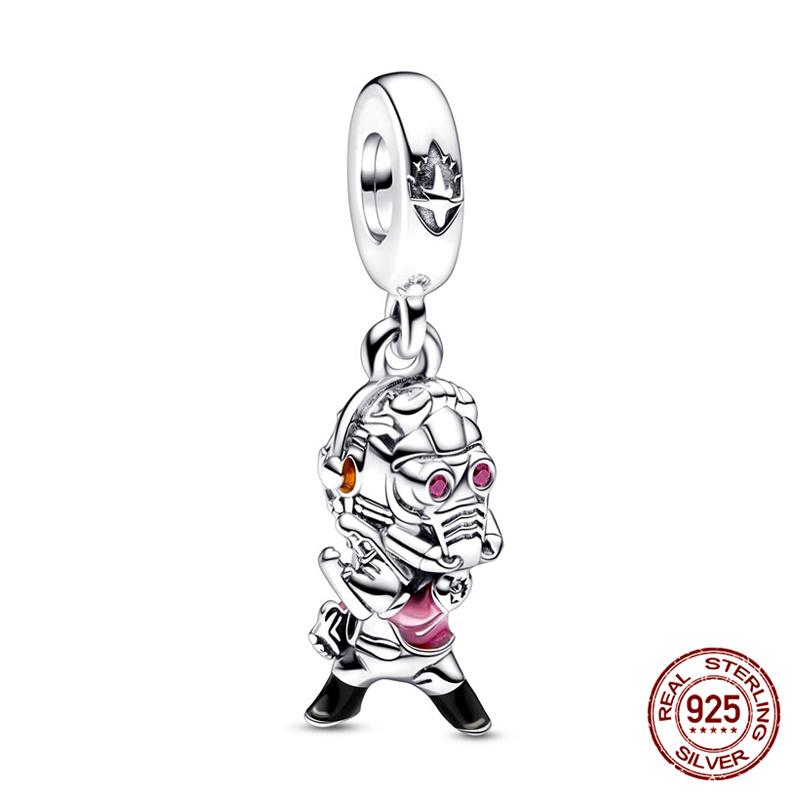 Tree Spirit Cheshire Cat Stitch Bead Giant Dumbo charms plata de ley 925 original Fit Bracelet DIY Jewelry Making Women's Gift