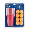 American Two-Color 16oz Party Beer Pong Cups - Disposable Plastic Table Tennis Cups