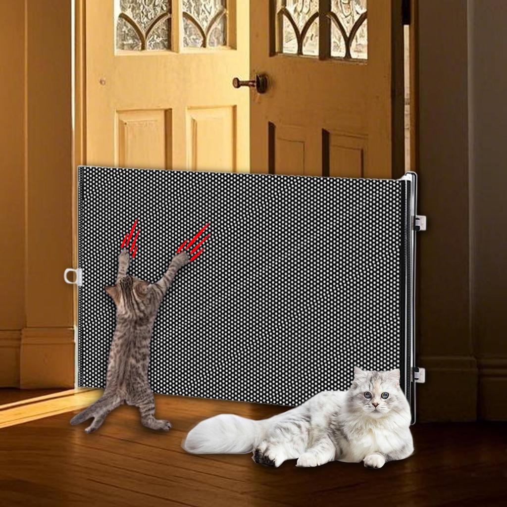 Zatahovací pet branka proti úniku Zesíťovaná bezpečnostní bariéra bez vrtání pro štěňata koťata schody chodba balkon 40x125cm