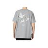 Adidas Originals Trefoil Logo Print Casual Short Sleeve T-Shirt Men Tops Grey HZ1147