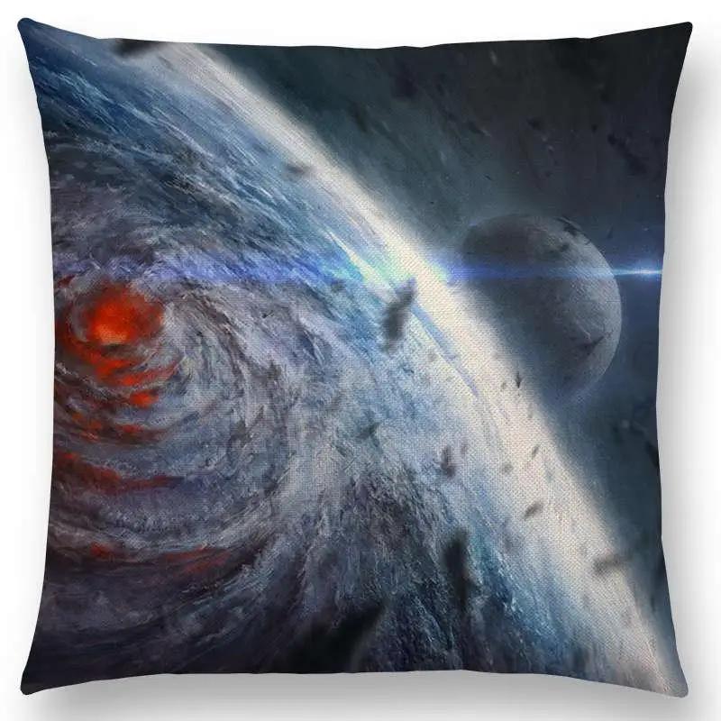 New Mysterious Universe Vast Outer Space Beautiful Planets Amazing Galaxy Dream Stars Cushion Cover Sofa Throw Pillow Case