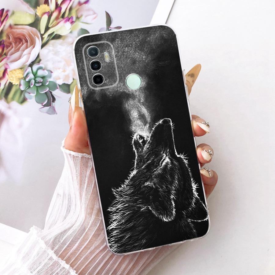 For OPPO A53 4G Case CPH2127  CPH2131 Cover Butterfly Painted Silicone Soft Back Case For  OPPOA53 4G 2020 Case Protective Shell