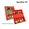 2/4/6Pcs Christmas Fork and Spoon Set,Stainless Steel Creative Tableware,Coffee Tea Dessert Forks and Spoons Gift Set