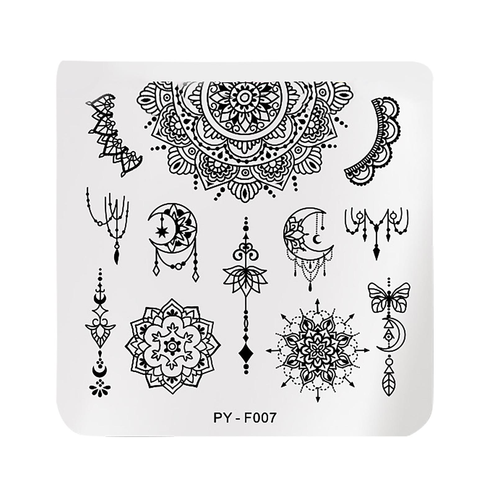 

Различные стили трафарет наклейки дизайн милый цветок Geome набор 6*6*1