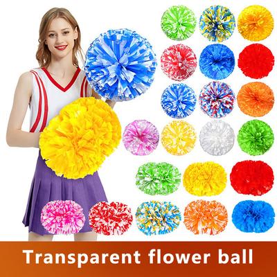 2 ks roztleskávaček s bambulkou a rukojetí pro týmový duch, sportovní tanec, fandění pro děti a dospělé