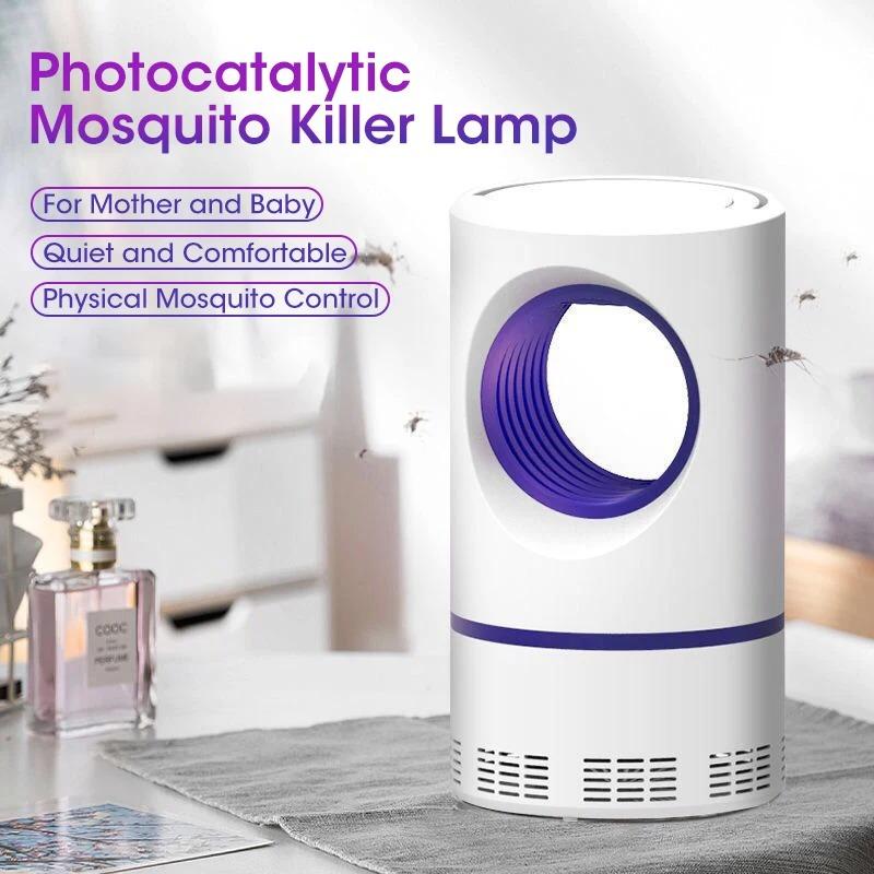 Electric Fly Bug Mosquito Insect Killer LED Light Trap Control Lamp Small Pest with USB Power Supply and Adapter