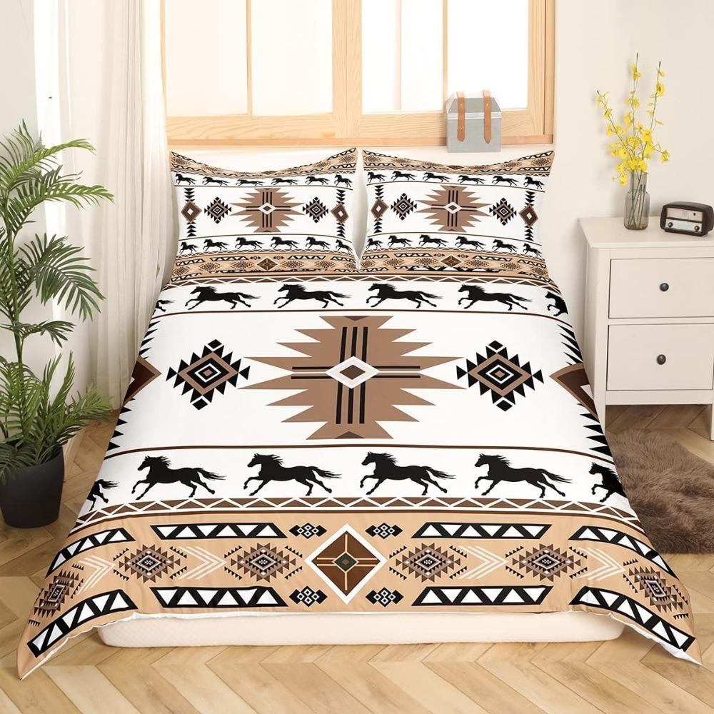 

3D Juego De Cama De Estilo Aborigen Con Estampado Animal, Funda Nórdica Y Funda De Almohada Para Cama Individual, Doble, Queen Y King. UK Single 135x200cm 2pcs