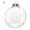 DIY Gifts Xmas Ornaments Plastic Christmas Tree Decoration Transparent Balls Fillable Candy Box