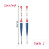 2PCS Outdoor Assorted Sizes Fluctuate Mix Size Light Stick Floats Indicator Fishing Lure Floats Bobbers