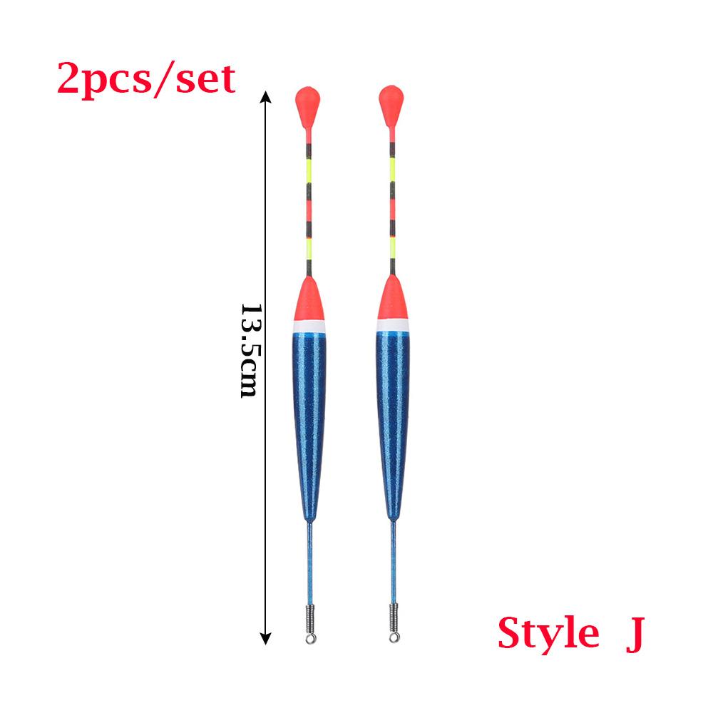 2PCS Outdoor Assorted Sizes Fluctuate Mix Size Light Stick Floats Indicator Fishing Lure Floats Bobbers
