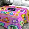 1PC Hey Duggee Custom Name Patterned Flannel Blanket Suitable For All Seasons for Home Decor Warmth and Comfort Gifts Holiday Present
