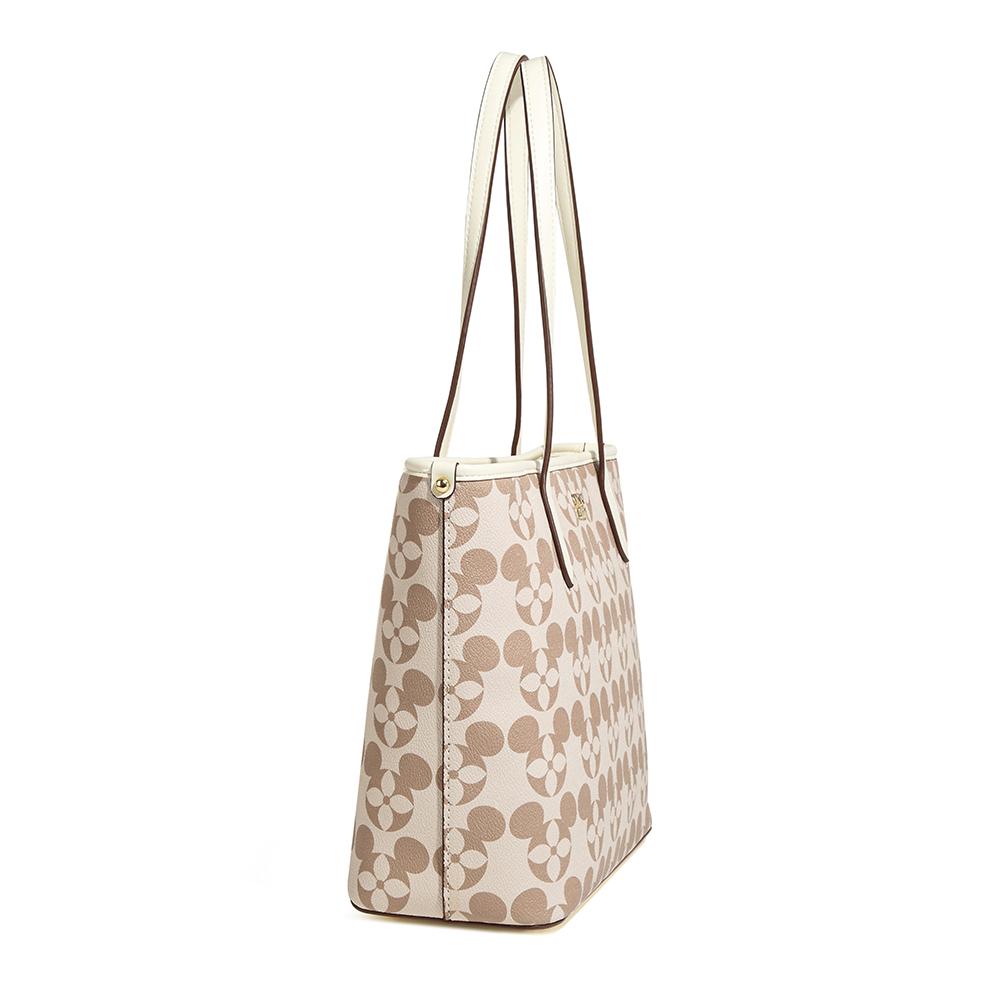 New Disney Minnie Series Pvc Tote Bag, Shopping Bag, Shoulder Bag Women's Apricot BMK-71507M