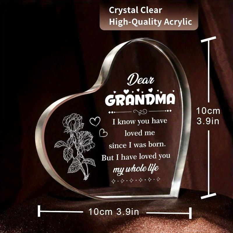 Grandma Heart Sign - Perfect Birthday & Christmas Gift from Grandchildren