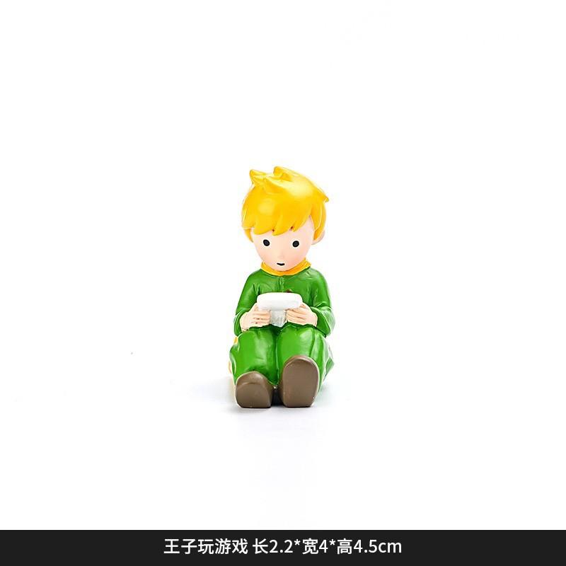 Little Prince Rocking Chair Handmade home decoration ornament Desktop Granule Car DIY Trendy Play Resin Pendulum Arts and Crafts