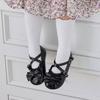 [Babyzzam] Girls' Angel Ribbon Flats Black [BB461-10001]