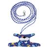 Small Pet   Harness Cartoon Vest Clothes with   Leash (Light Blue)