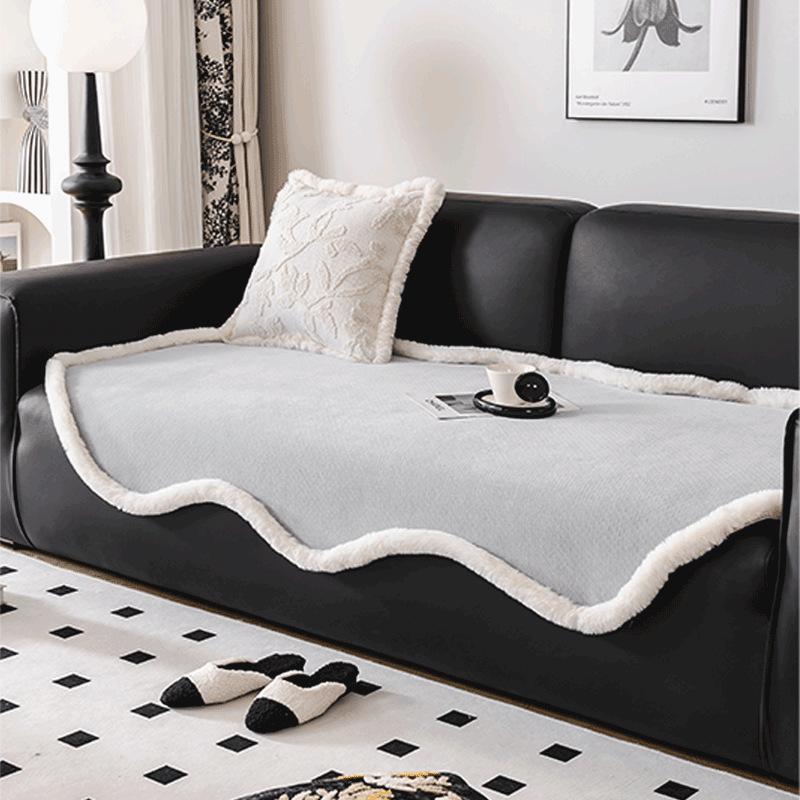 

Зимняя утолщенная водонепроницаемая подушка для предотвращения утечки мочи, однотонная подушка для дивана в скандинавском стиле, нескользящая универсальная подушка для сиденья 90*90cm