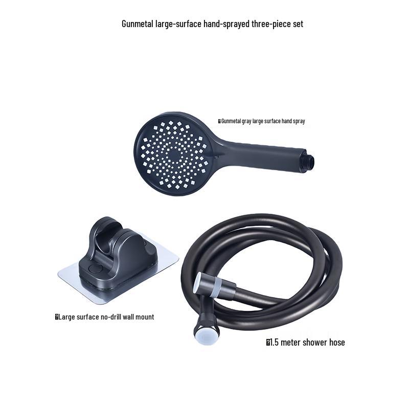 Zhi Shi Gunmetal Grey Handheld Shower Head Set