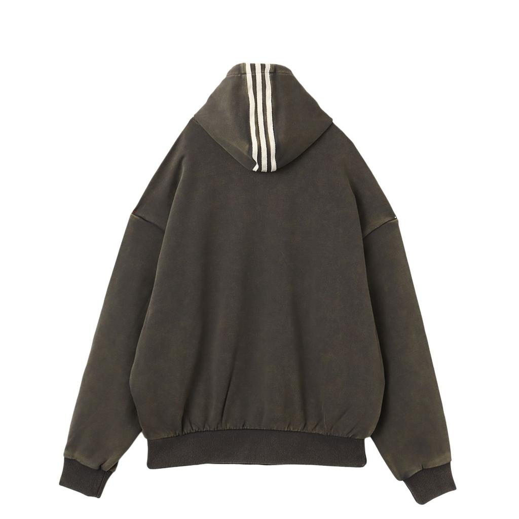 Adidas X Avavav Shoulderless Hoodie Carbon Unisex Tops Grey JP4849