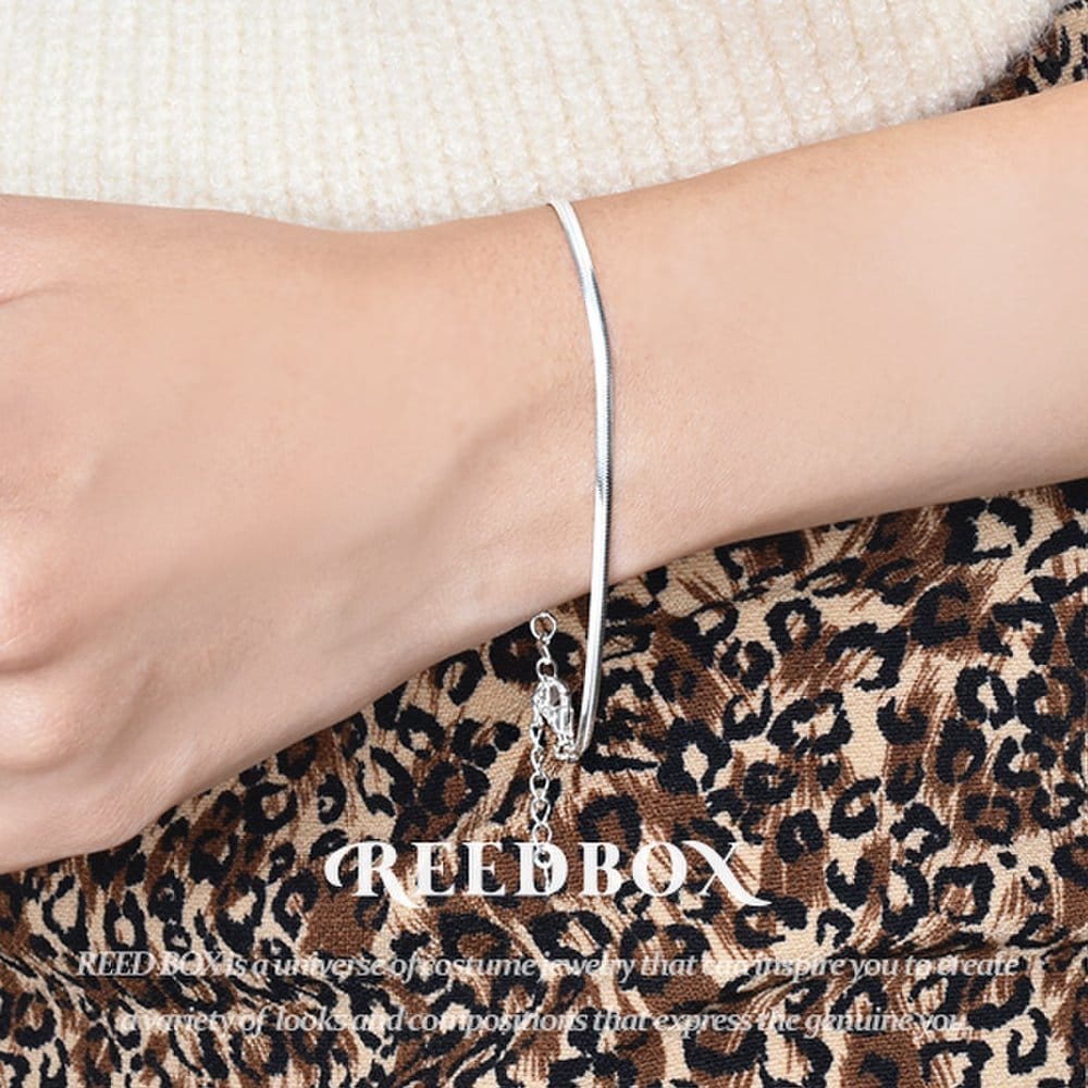 

Reedbox 92 Sterling Silver Genuine Italian Chain Snake Necklace Bracelet Set