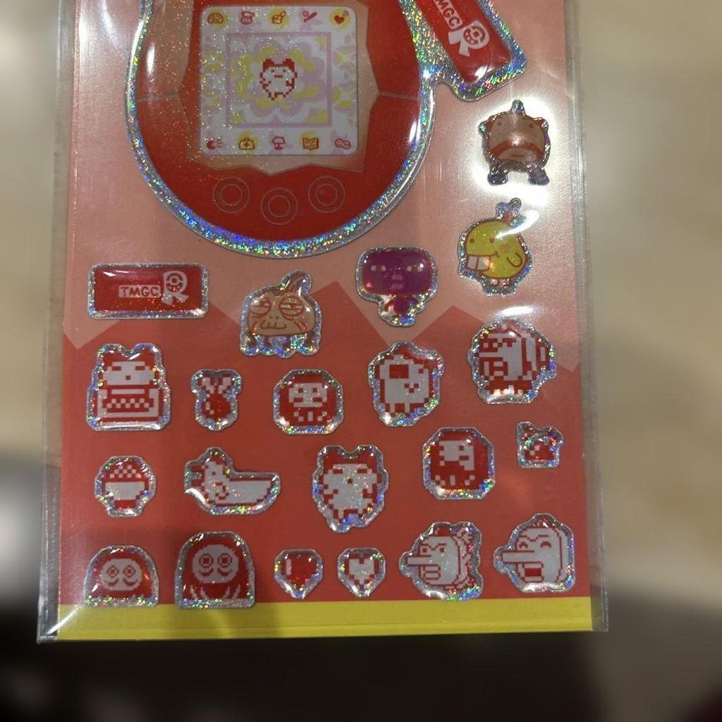 Tamagotchi Red Series Glitter Sticker 4