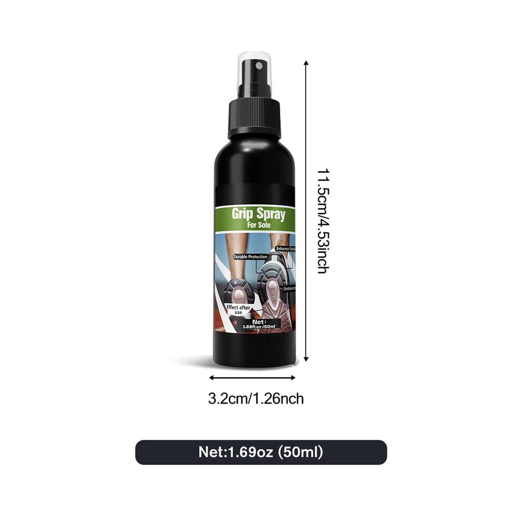 Basketball Shoe Grip Spray 50ml Weatherproof Adhesive Protection Long Lasting Traction Spray for Shoes for Gloves Football