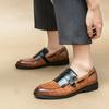 Gentleman Patchwork Tassels Patent Leather Men Shoes Male Monk Strap Wedding Casual  Formal Dress Footwear Shoes for Men