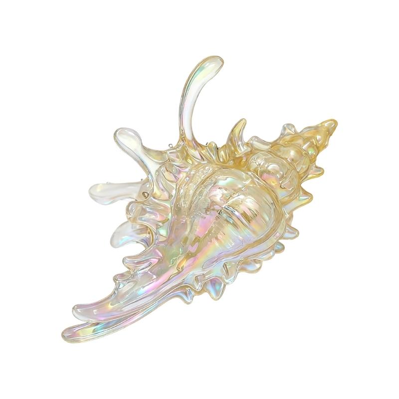 Stylish Spirals Hair Claw Clip Crystals Clear Acrylic Hair Clasp for Daily Use Secure Hold Gentle On Scalp